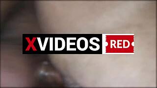 Outdoor amateur milf flashes huge ass in lingerie. She teases with dirty talk before intense anal creampie action.