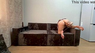 hard FUCKING blonde with BIG ASS rides COCK in BEDROOM quickie session