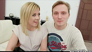 Oh yeah, petite blonde wife Anna Rey gets filled up by that black stud's massive load.