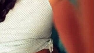 arab slut housewife with big tits gets creampie from husband in dirty talk homemade video