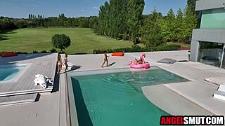 Hey, check this wild foursome with petite ebony teens getting banged hard! 😈🍆