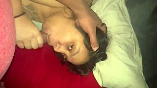 Latina mom enjoys deepthroat face fucking from big black cock, leading to cumshot explosion.