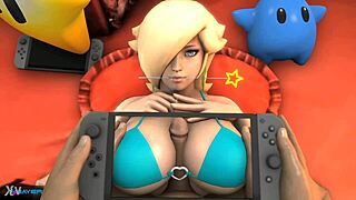 1 2 Switch explores creative titty fuck scenarios.