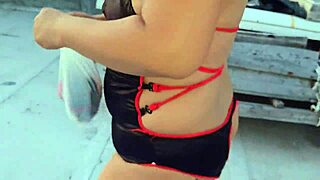 Come on, dominate this submissive milf outdoors on rooftop with facial blowjob and golden shower like a real compliant latina bitch