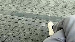 why did this poor student girl think it was just a gift when her fit roommate in leggings ties her up for bdsm gym sex with monster cock creampie?