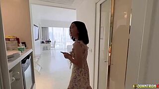 Hey, check out Johntronx where cute Asian teen 18+ gets her tiny pussy pounded