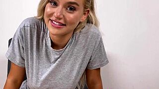 Blonde slut Blake Blossom gets tight pussy licked