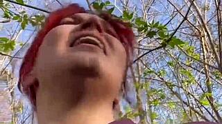 She ventures into the forest for a kinky easter adventure filled with bdsm humiliation and intense public orgasms.