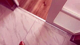 Stepsister teases my dick with her undies until I explode on her chest - hot Russian chat! 💦🍒