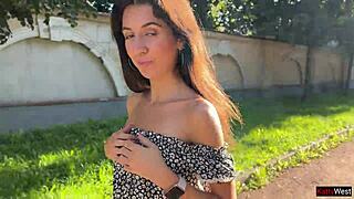 public solo upskirt flashing with ass plug in fishnet pantyhose and pee moment 😏🍑