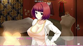 Erotica yuuwaku contrasts mami taking a faceful of dick in hentai blowjob