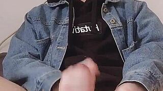 Intense masturbation session with BDSM elements and asshole focus 😈