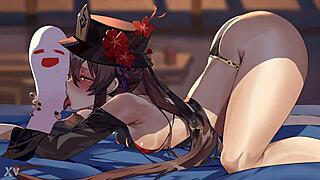 Hu tao delivers intense blowjobs