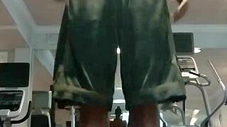 i workout solo in gym with athletic roommate at dorm