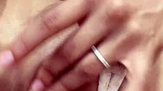 Horny babe's tight pussy craves deep dildo thrusts alone