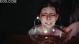 Why punish this emo bondage whore with face tying and piss?!