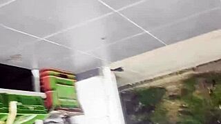 Upskirt in the store - what a teasing view under that skirt!