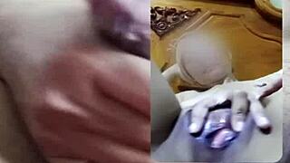 Filipina Girlfriend's Leaked Bedroom Video Call with Pretty Asian Pussy Tease