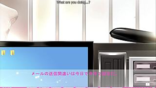 Erotica yuuwaku contrasts mami taking a faceful of dick in hentai blowjob