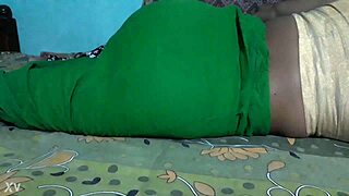 indian housewife sanjana displays big ass in homemade anal closeup scene