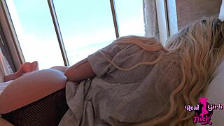 I felt so excited telling her good morning with my dick sliding into her wet pussy on vacation - Jaz Jizzes.