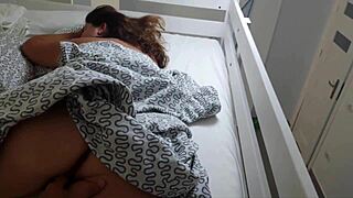 Hey, how did this milf suddenly get sperm in her ass from a stranger in the hostel?