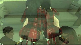 m khalifa & v myers big ass big tits latina threesome anal adventure