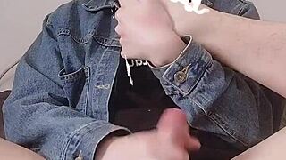 Intense masturbation session with BDSM elements and asshole focus 😈