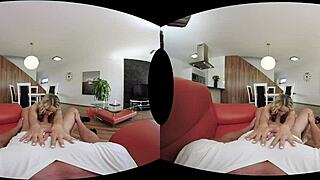 who knew samantha jolie could mix vr sex with toying her pussy, but is it as hot as real missionary fucking?