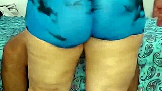 Curvy mature woman faces bold young man in intense encounter