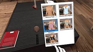 oh, i feel so excited to play pornflix and chill in vr with this shaved brunette's hot solo session