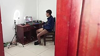 i catch my friend masturbating in roleplay and suck him off with deep blowjob in public outdoor fun