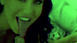 Justine Ashley stars in a double filled cream teen scene with blowjob and anal action