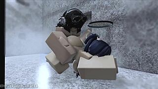 Yuuka slams that juicy ass in wild riding until creampie explosion