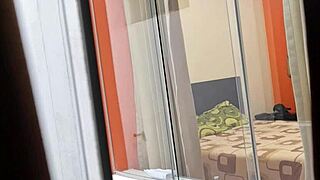 Why is Mexican nurse Miranda riding her lover so sensually with the window open for all to spy?