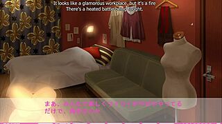 Erotica yuuwaku contrasts mami taking a faceful of dick in hentai blowjob