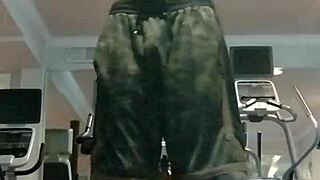 i workout solo in gym with athletic roommate at dorm