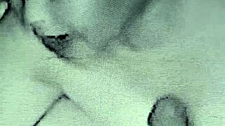 Oh man, this horny housewife totally loves handling two at once