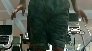 i workout solo in gym with athletic roommate at dorm