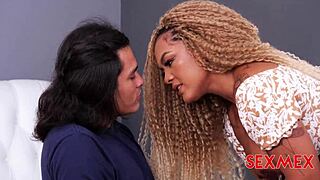 milf hairstylist carla morelli delivers sexy cum in mouth quickie in heels