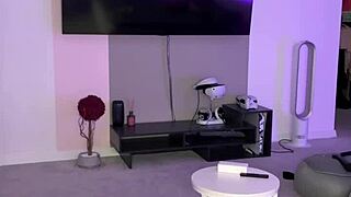 dirty dame leaps for fellow in greatest solo session with huge melons and ass