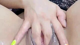 Hey, watch this curvy Latina bunny's first extreme triple dildo penetration.