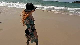 Wild orgy unfolds on deserted beach with naughty girls licking and fucking in group ecstasy