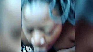 Ebony Blowjob With Cumshot