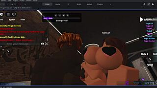 hey i totally hooked up with this gringa in roblox for some wild fun ~