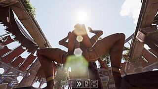 Ancient statue awakens pounding Lara in all holes 3D hentai animation