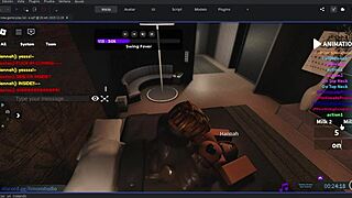 hey i totally hooked up with this gringa in roblox for some wild fun ~