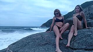 Hey, let's talk about this Brazilian amateur's photo shoot on the rocks