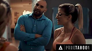 pure taboo features milf cory chase inviting petite blonde cheerleader for ffm threesome with husband