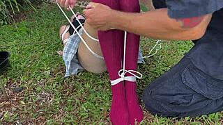 i love caressing her outdoor dirty socks on that cute blonde girlfriend